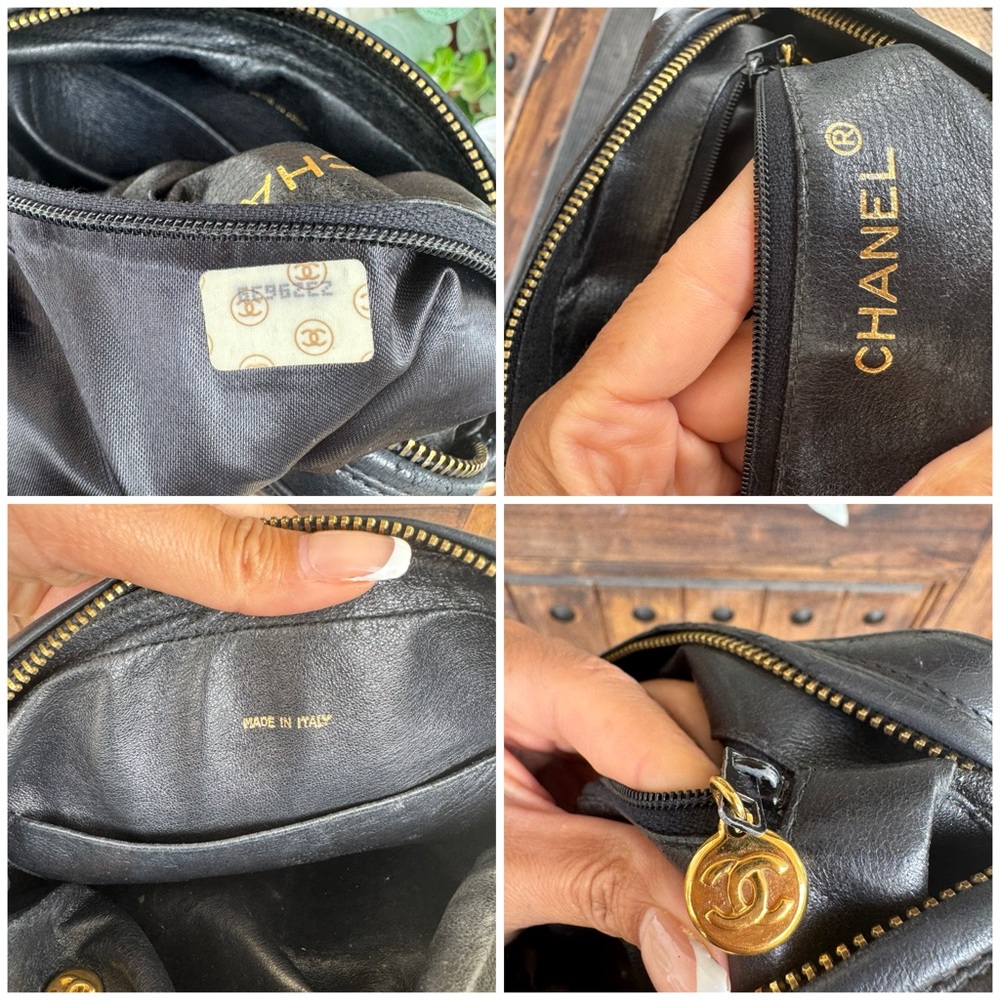 CHANEL Black Quilted Camera Bag with Iconic CC Logo - Picture 14 of 16